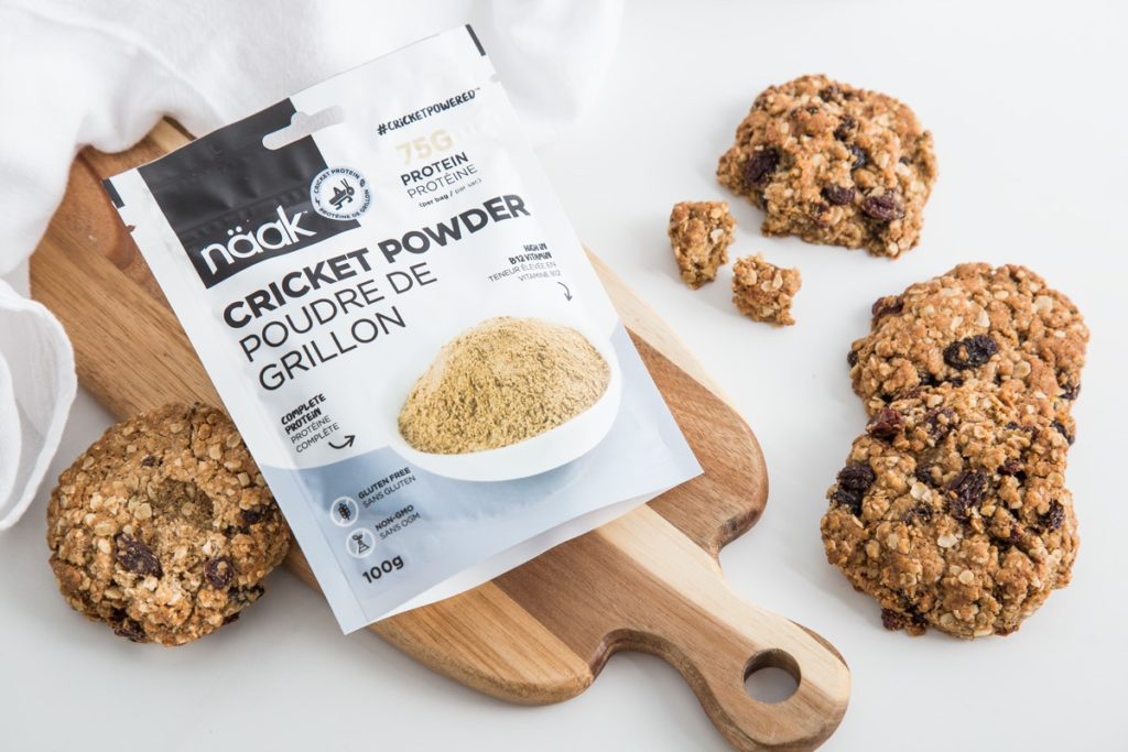 Cricket Powder Oatmeal-Raisin Cookies