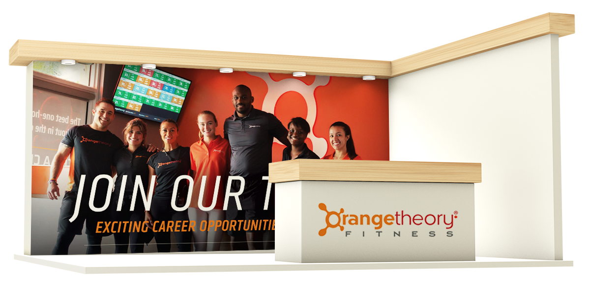 Orange theory fitness booth
