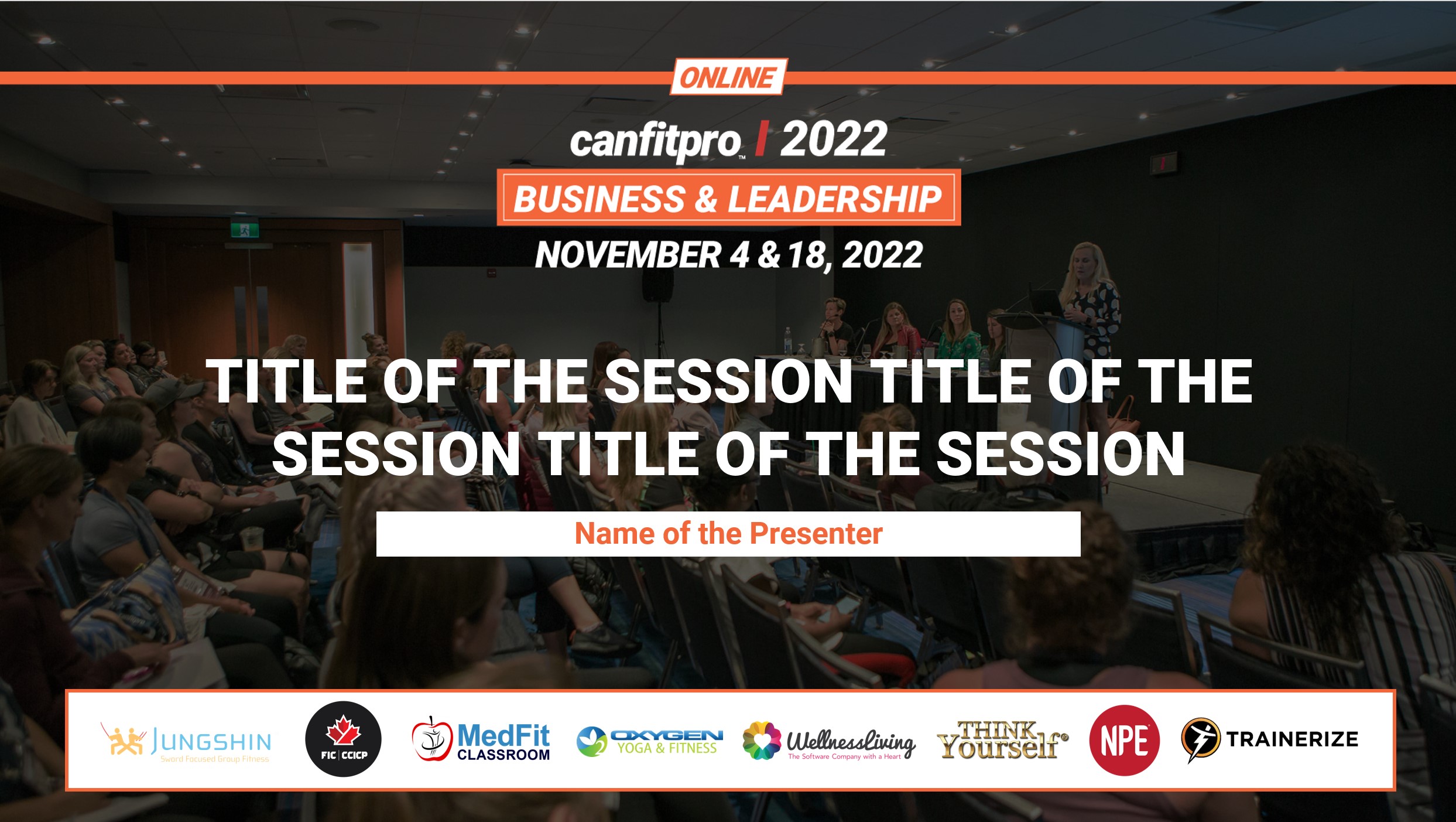 canfitpro 2022 online: Business & Leadership Power Point Template