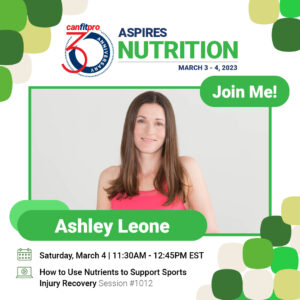 canfitpro ASPIRES Nutrition presenter: Ashley Leone