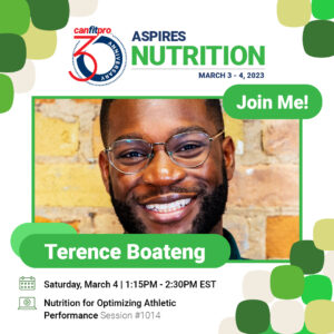 canfitpro ASPIRES Nutrition presenter: Terence Boateng