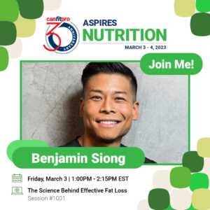 canfitpro ASPIRES Nutrition presenter: Benjamin Siong